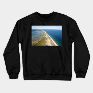 Nauset Beach Aerial Photo (Orleans, Cape Cod) Crewneck Sweatshirt